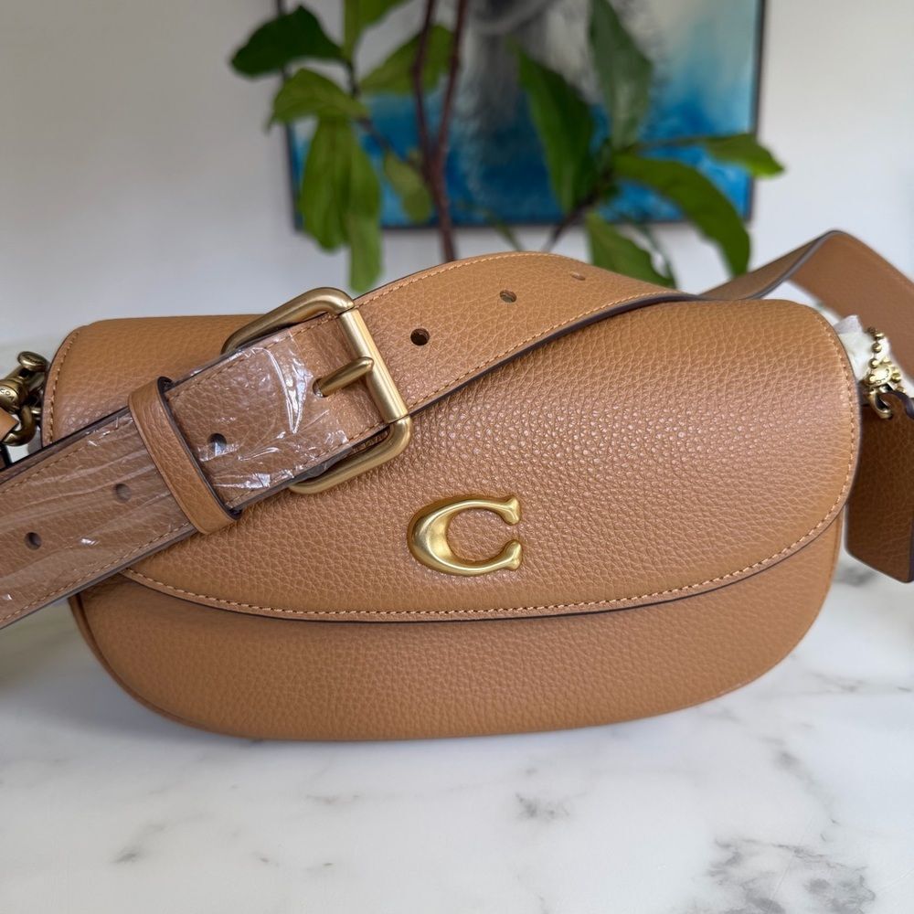 NWT Coach Pebbled Crossbody Bag In Honey Brown Leather CAO40 Nordstrom Exclusive - Picture 15 of 15